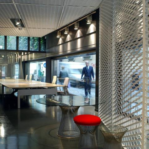 Out-fitting Showroom Knoll in expanded metal image 2