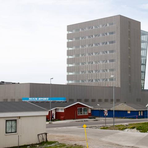 White facade for Nuuk Center image 2