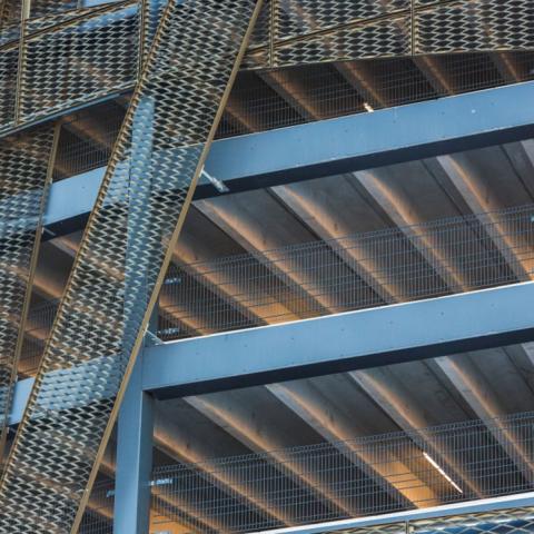 Car park façade - expanded metal