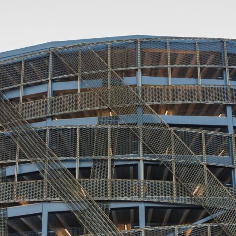 Car park façade - expanded metal